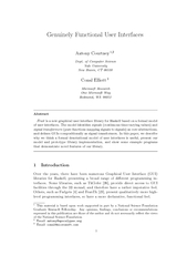 GenuinelyFunctionalUserInterfacesAntonyCourtneyDept.ofComputerScienceY