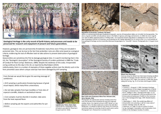 Geological Heritage is the only record of Earth history and processes