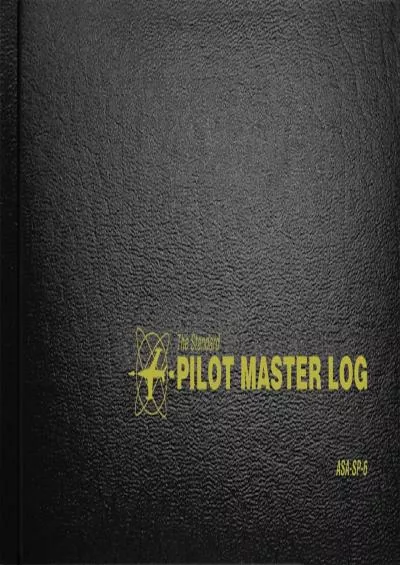 (BOOS)-Standard Pilot Master Log Book (Standard Pilot Logbooks)