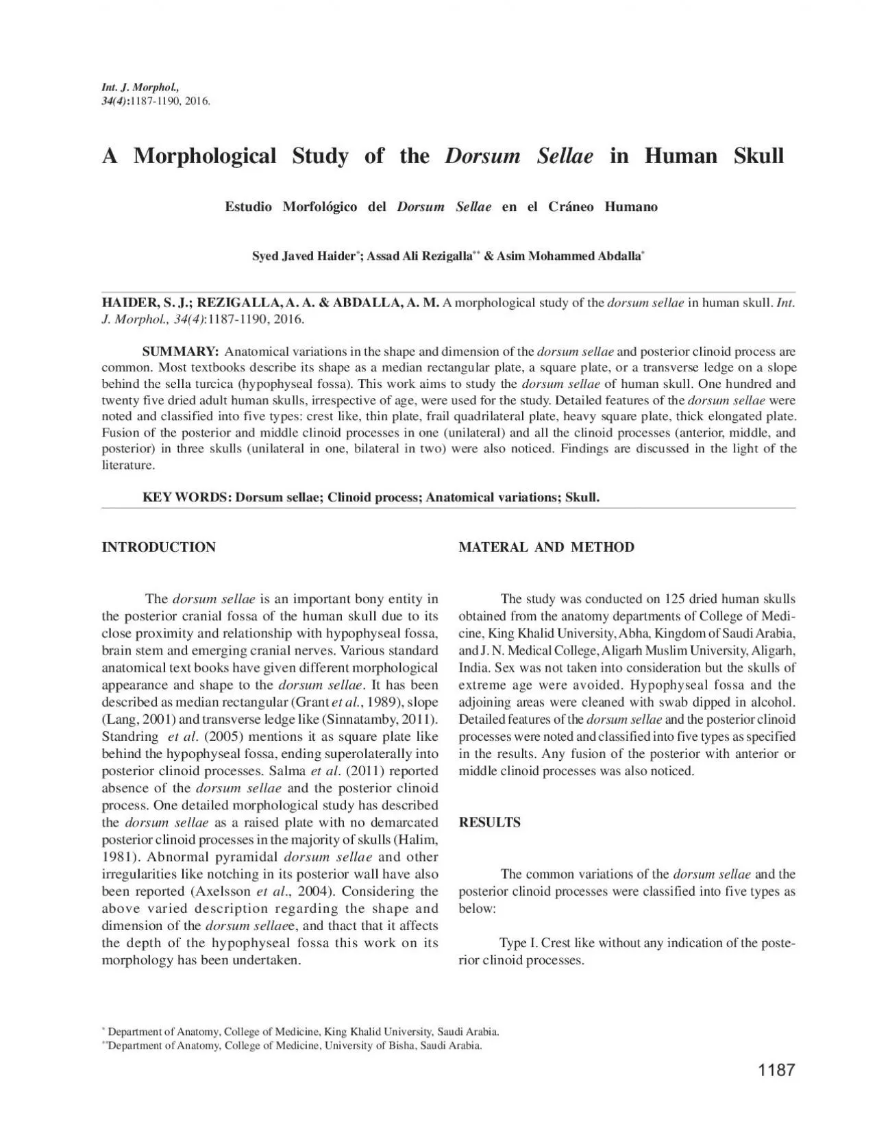 PDF-11871190 2016A Morphological Study of the Dorsum Sellae in Human Sk