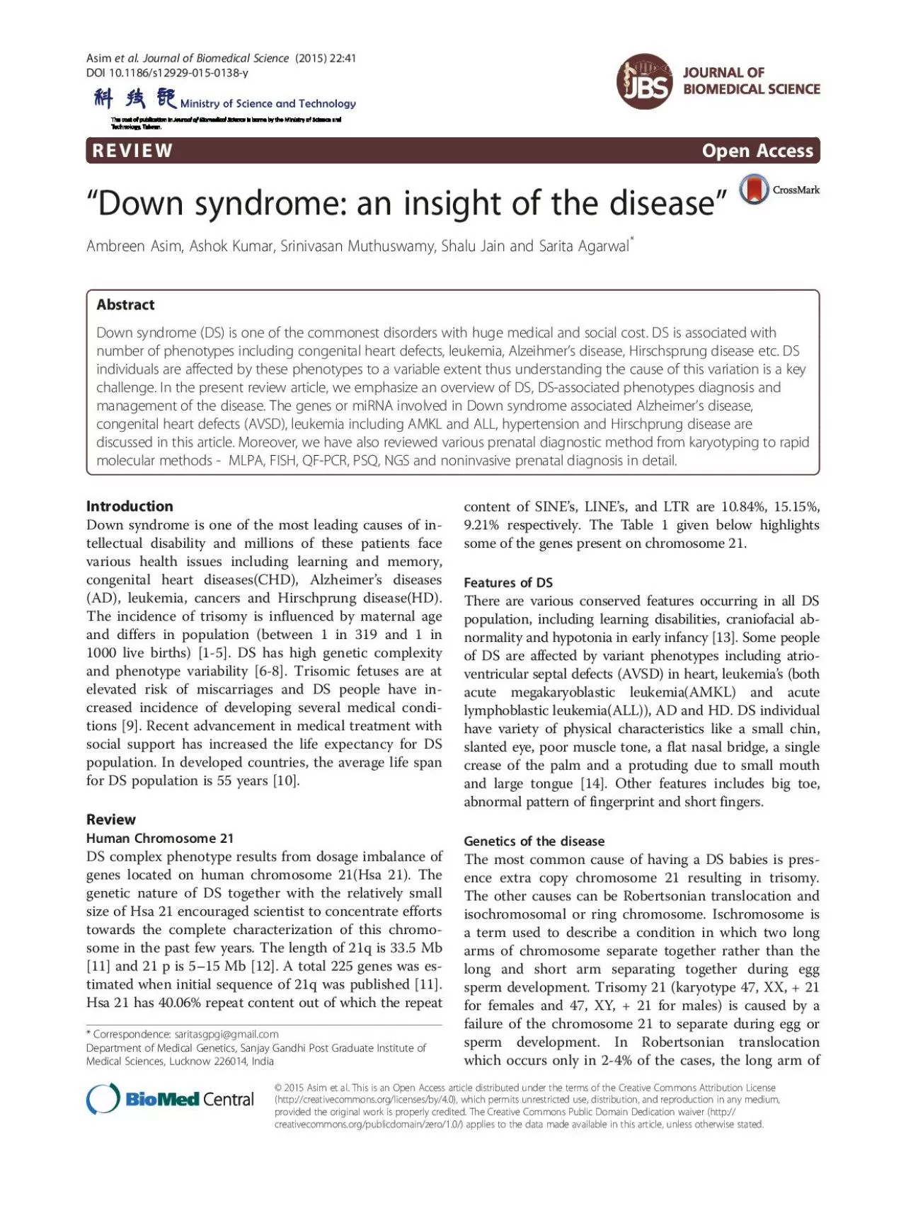 PDF-thechromosome21isattachedtoanotherchromosome