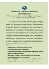 Special Theme:Advanced geophysical techniques in theexploration of