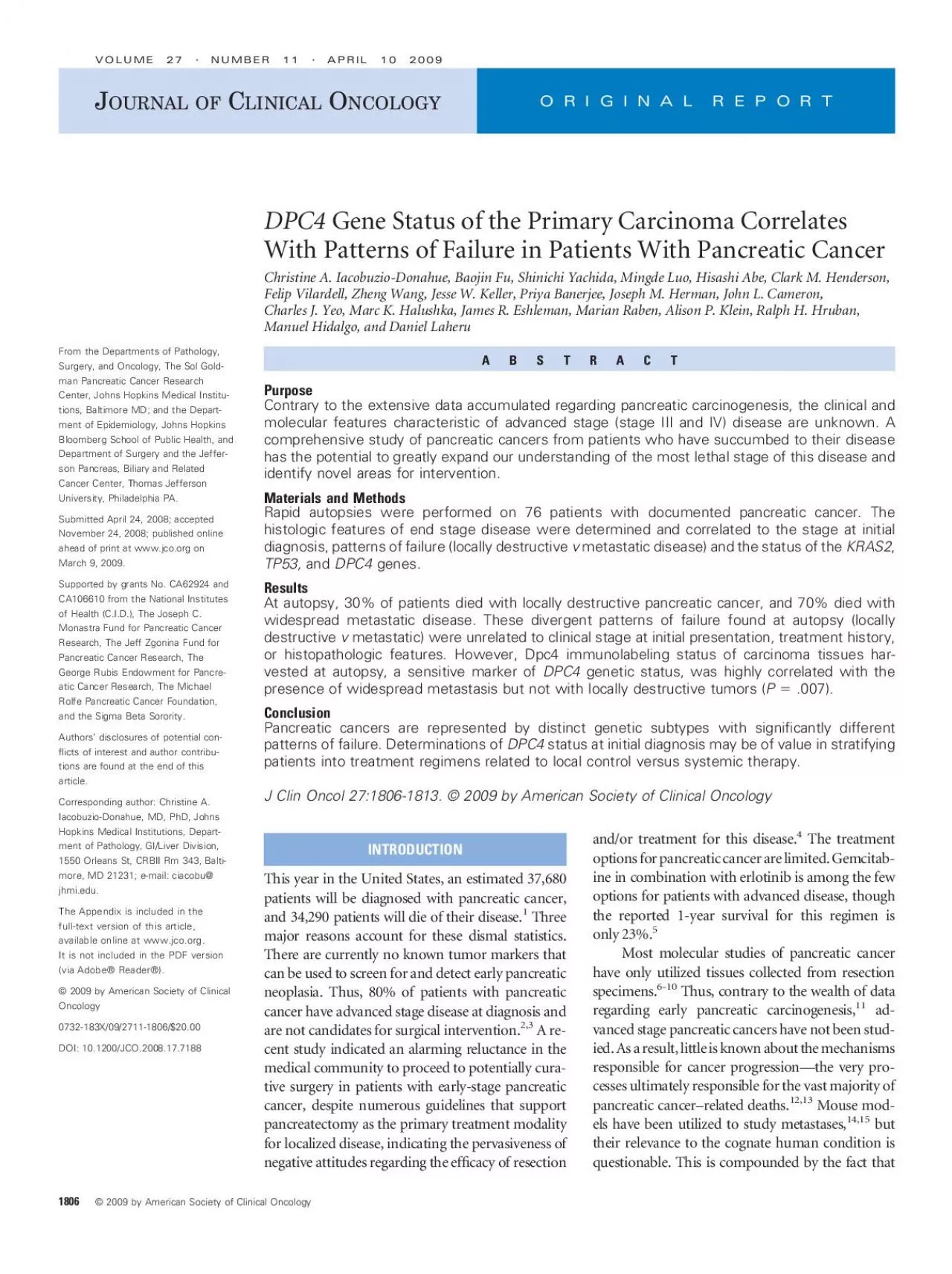 PDF-GeneStatusofthePrimaryCarcinomaCorrelatesWithPatternsofFailureinPatien