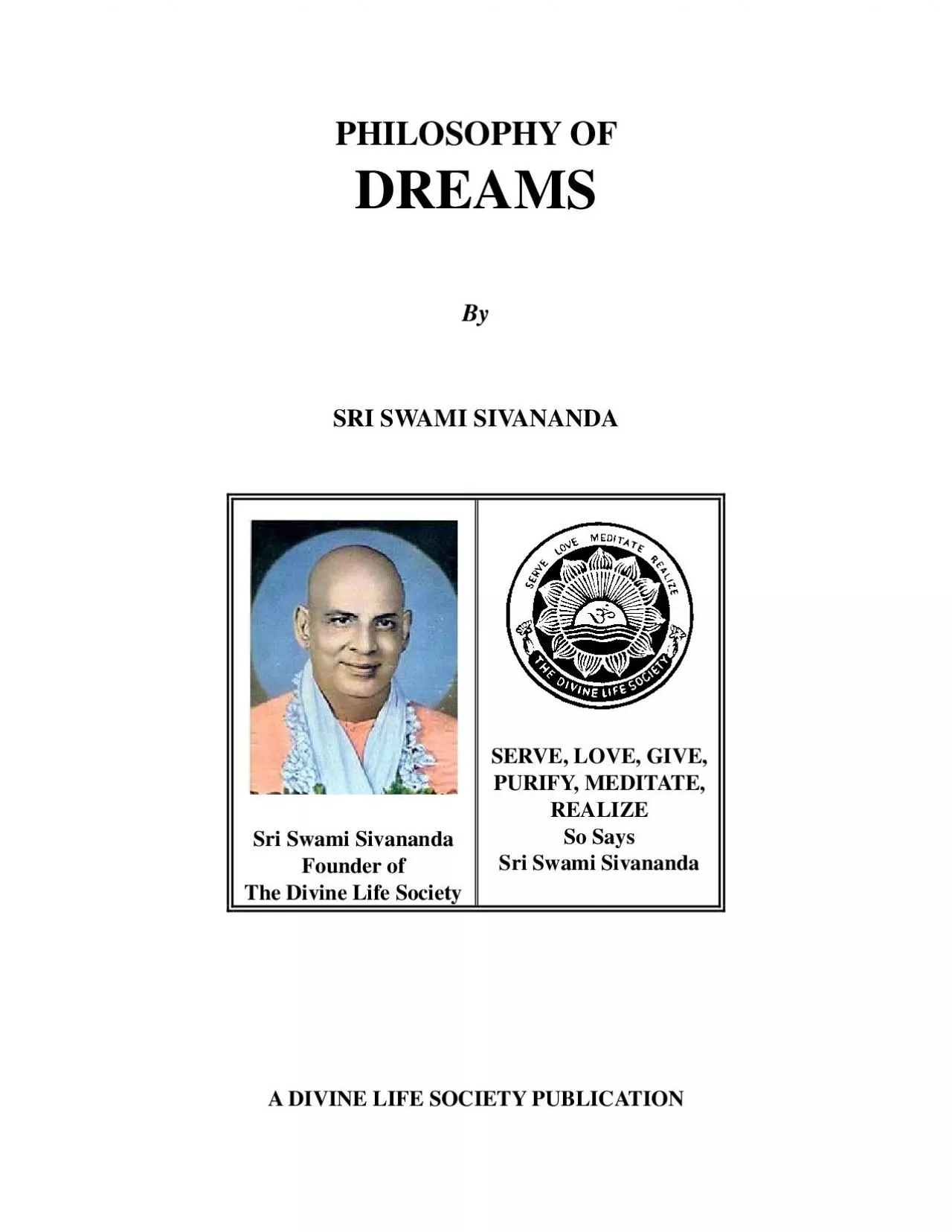 PDF-PHILOSOPHY OF SRI SWAMI SIVANANDA