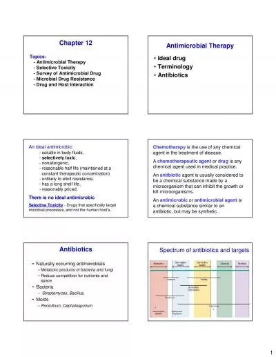 Chapter 12Topics