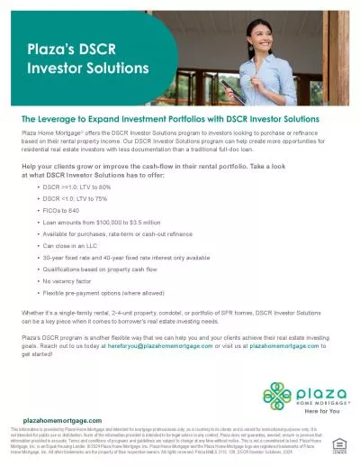 The Leverage to Expand Investment Portfolios with DSCR Investor Soluti