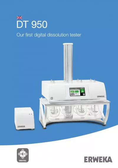 DT 950Our 31rst digital dissolution tester