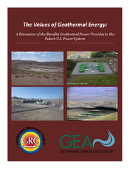 The Values of Geothermal Energy