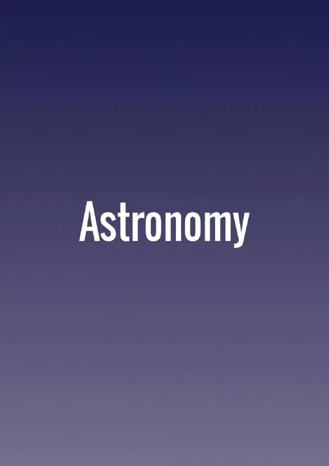 PDF-(DOWNLOAD)-Astronomy