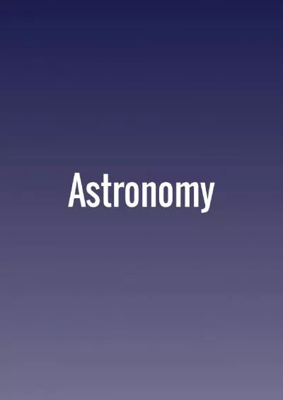 (DOWNLOAD)-Astronomy