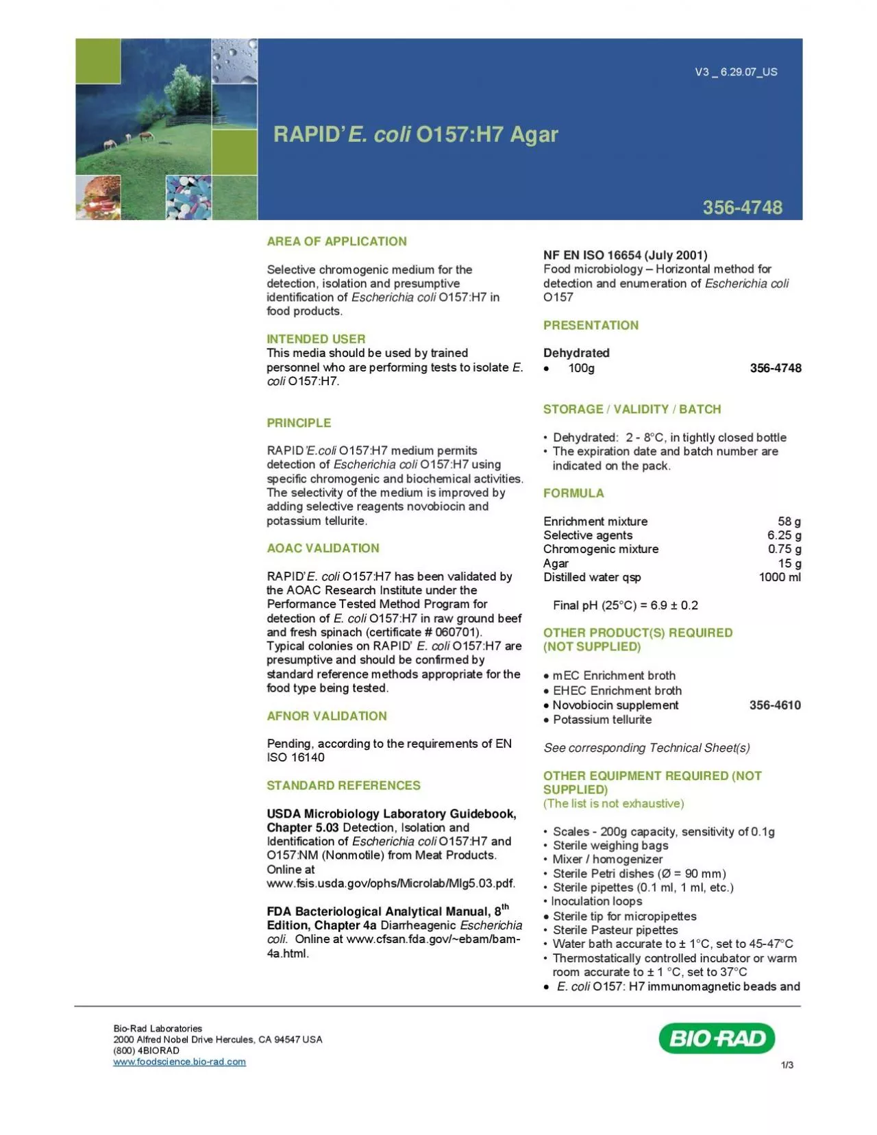 PDF-RAPIDO157H7 Agar