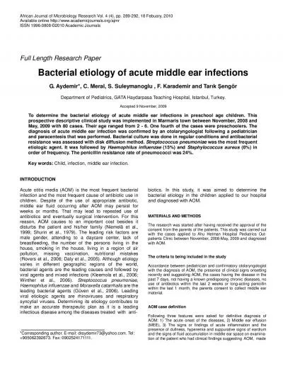 African Journal of Microbiology Research Vol 4 4 pp 289292 18 F