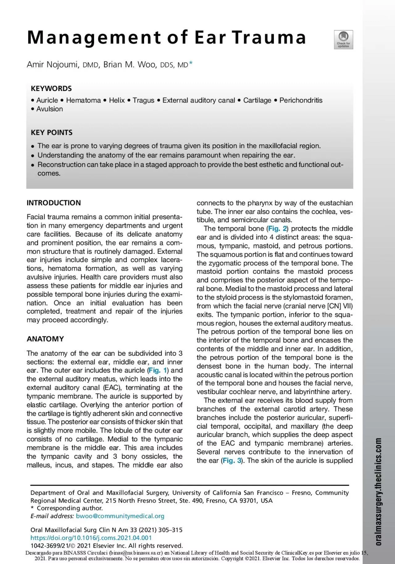 PDF-ManagementofEarTraumaAmirNojoumiBrianMWooDDSMDFacialtraumaremains