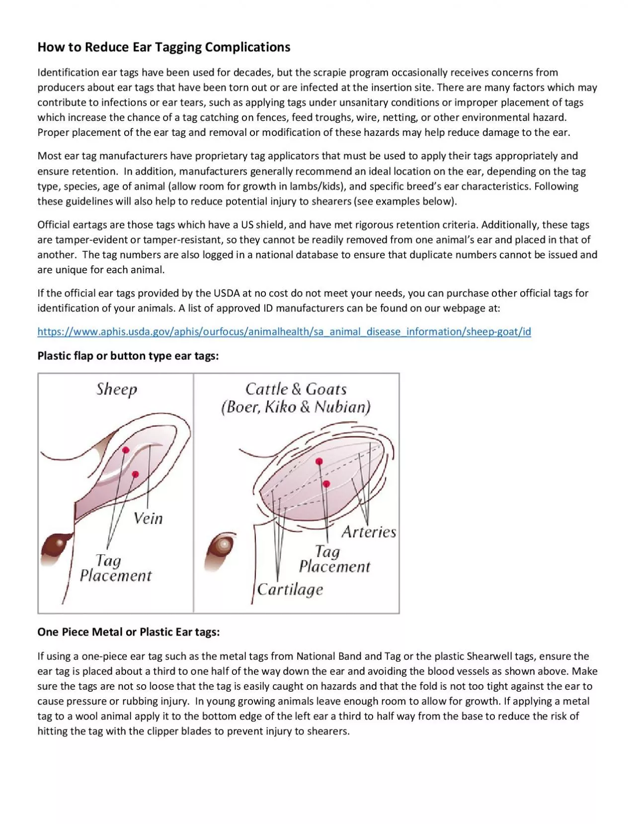 PDF-How to Reduce EargingComplicationsIdentification eartags have been use