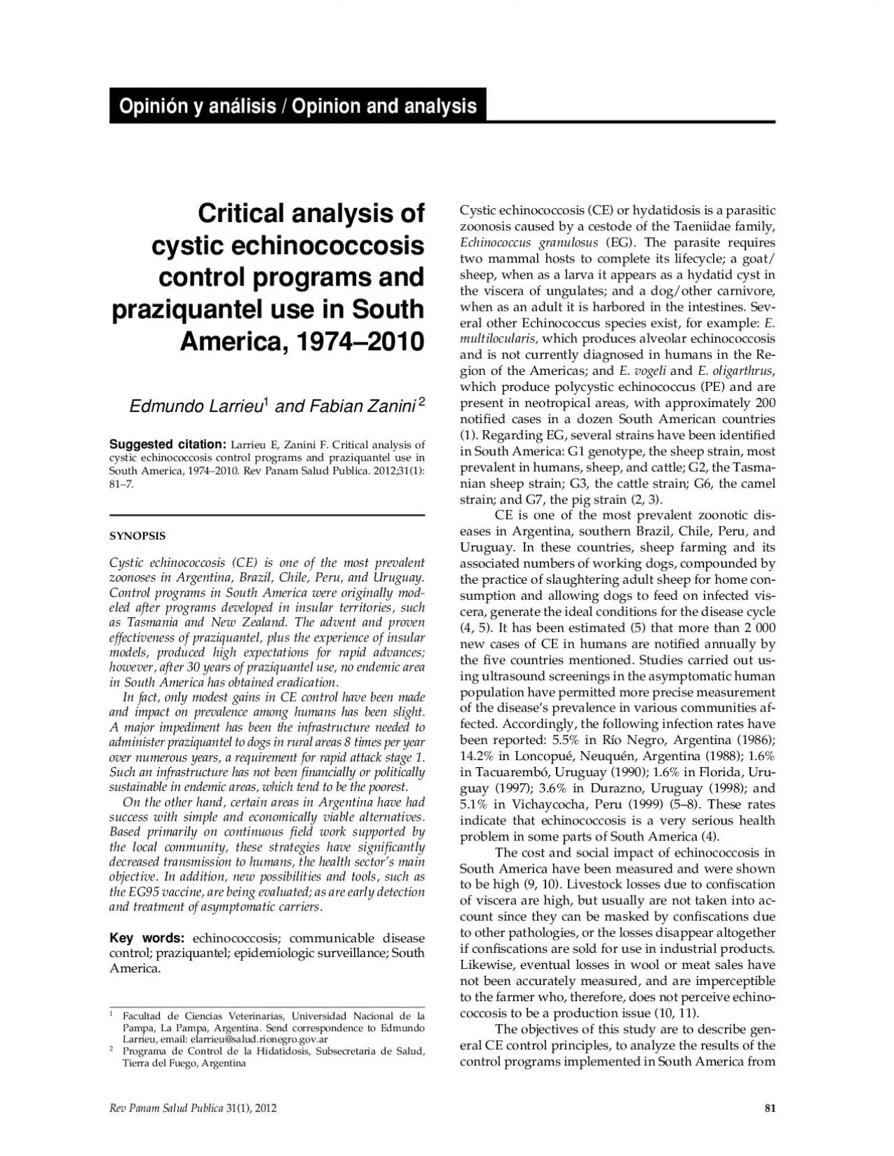 PDF-Opinin y anlisis Opinion and analysis