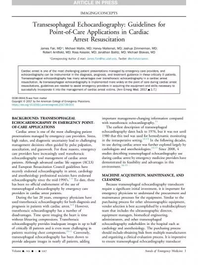 TransesophagealEchocardiographyGuidelinesforPointofCareApplications