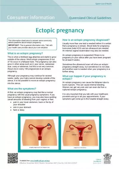 What is an ectopic pregnancyAn ectopic pregnancy is when a fertilised