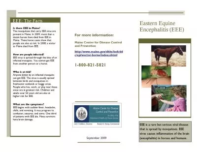 Eastern Equine Encephalitis EEE