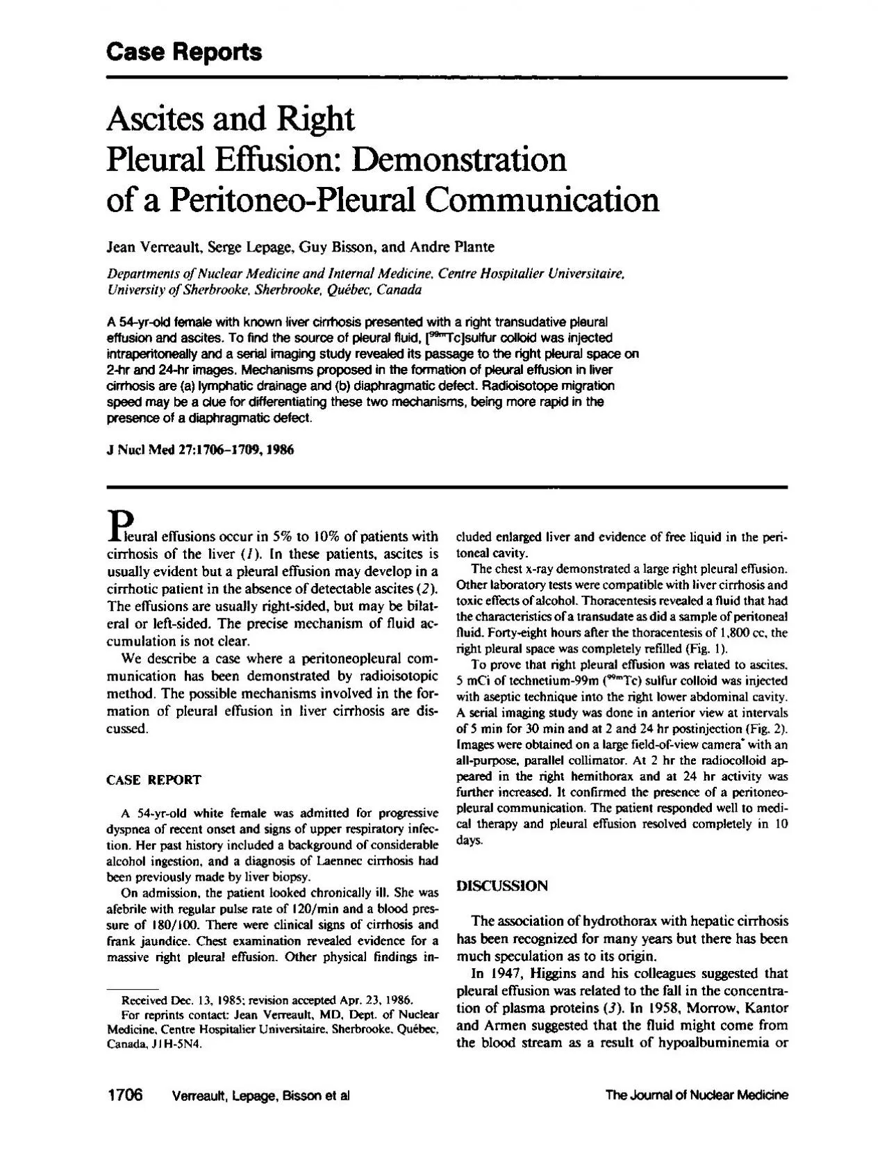 PDF-effusions