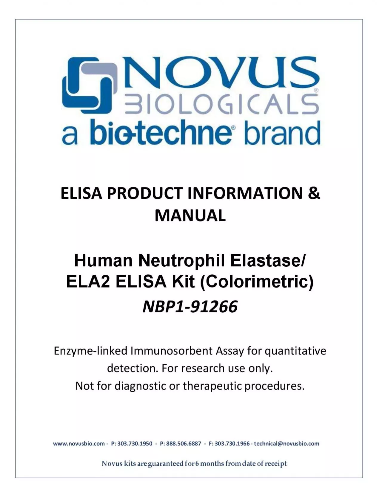 PDF-Human ELISA KitEnzymelinked Immunosorbent Assay for quantitative det