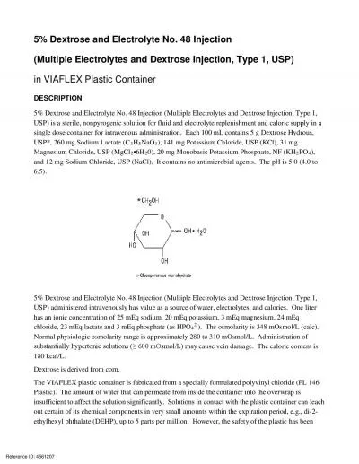 x0000x0000 xMCIxD 0 xMCIxD 0 5 Dextrose and Elect