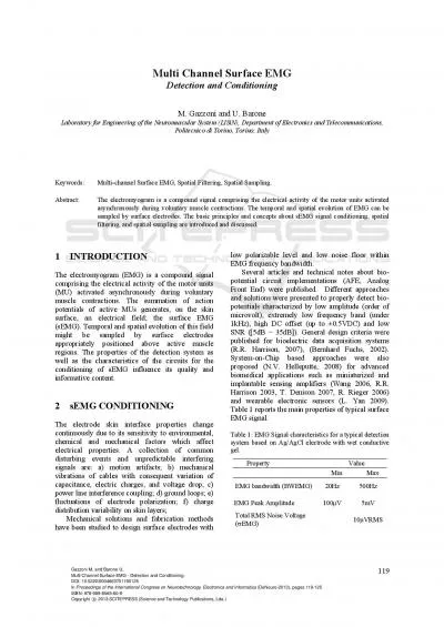 Laboratory for Engineering of the Neuromuscular System LISiN Depart