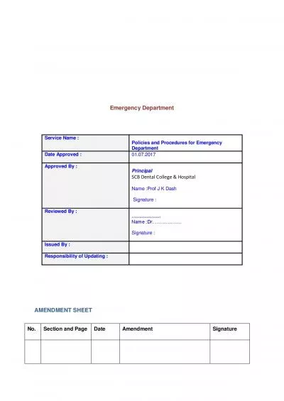 Emergency Department