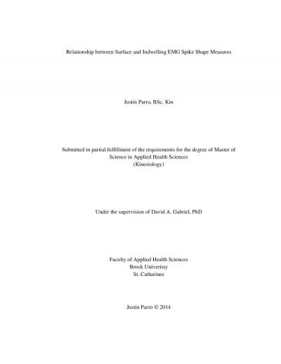 Relationship between Surface and Indwelling EMG Spike Shape Measures