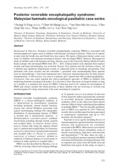 CNS neuropathology an update and review of the Acta Neuropathol 2006