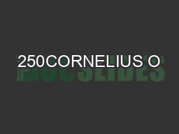 250CORNELIUS O’BOYLE
