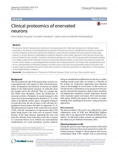 Page 2 of 9Sengupta et al Clin Proteom  2016 1310