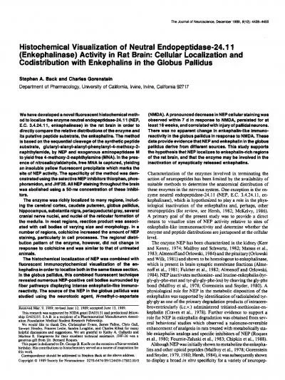 The Journal of Neuroscience December 1989912 44394455