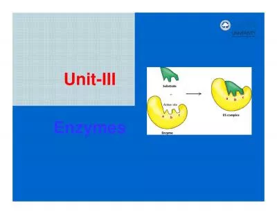 UnitIII Enzymes
