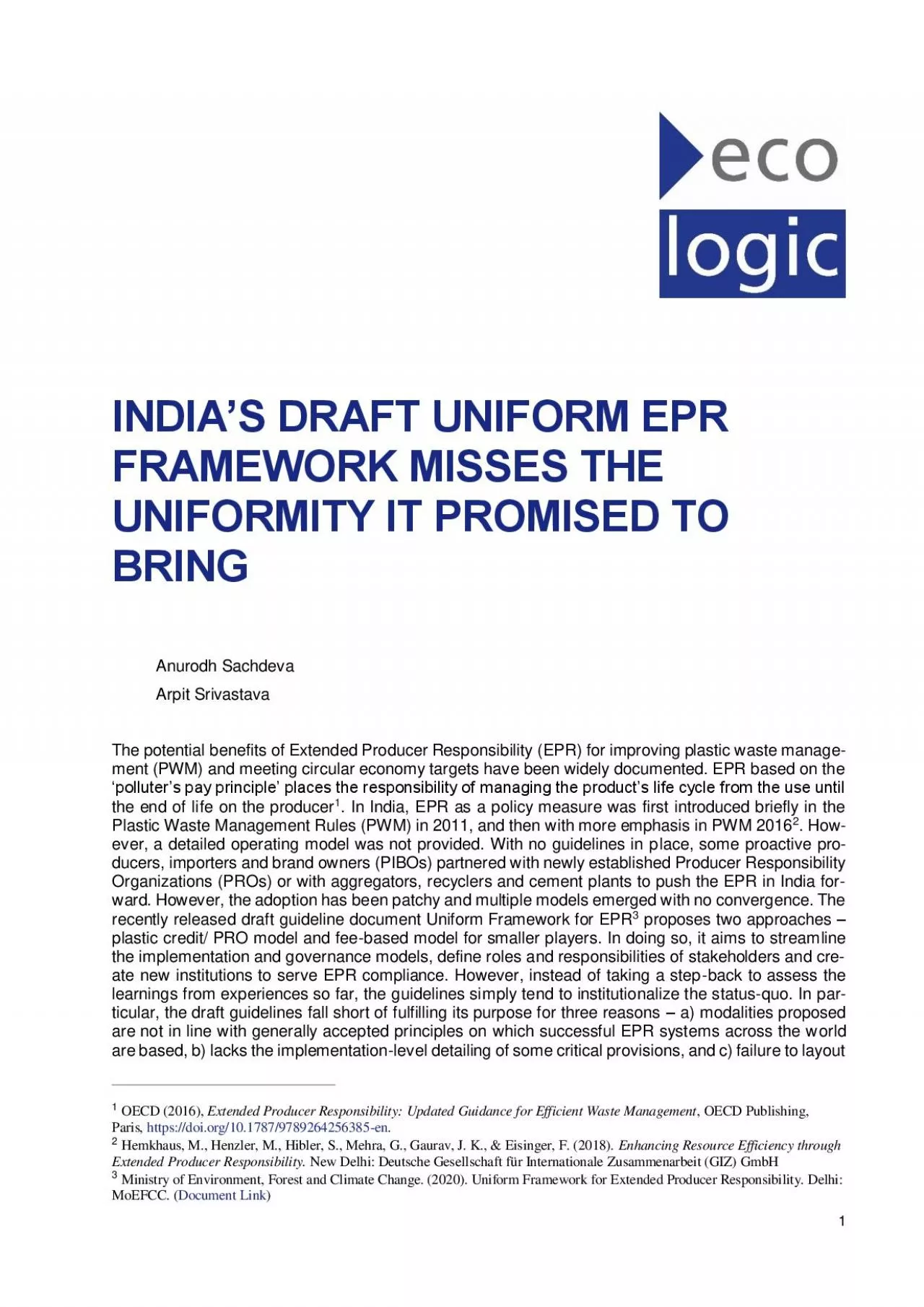 PDF-S DRAFT UNIFORM EPR