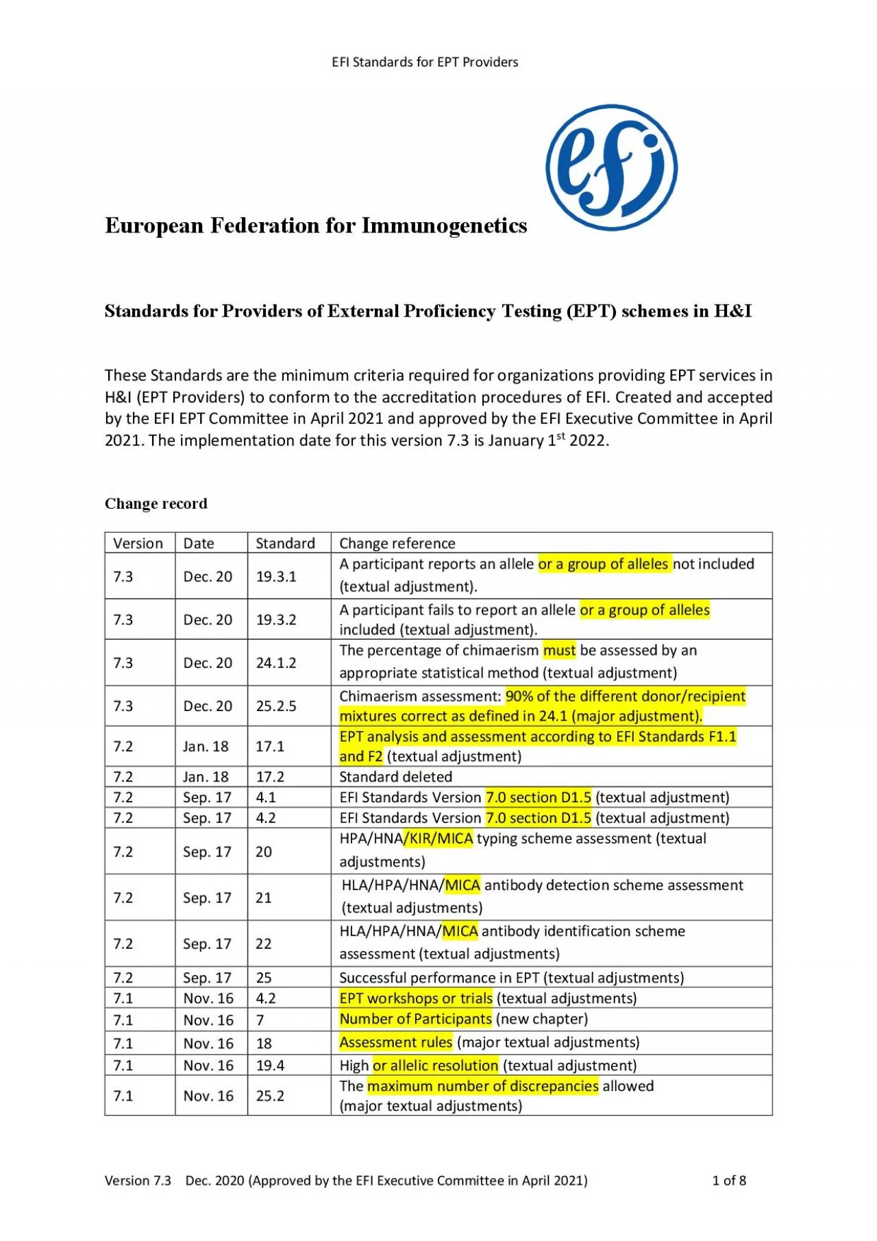 PDF-x0000x0000EFI Standards for EPT Providersx0000x0000Version