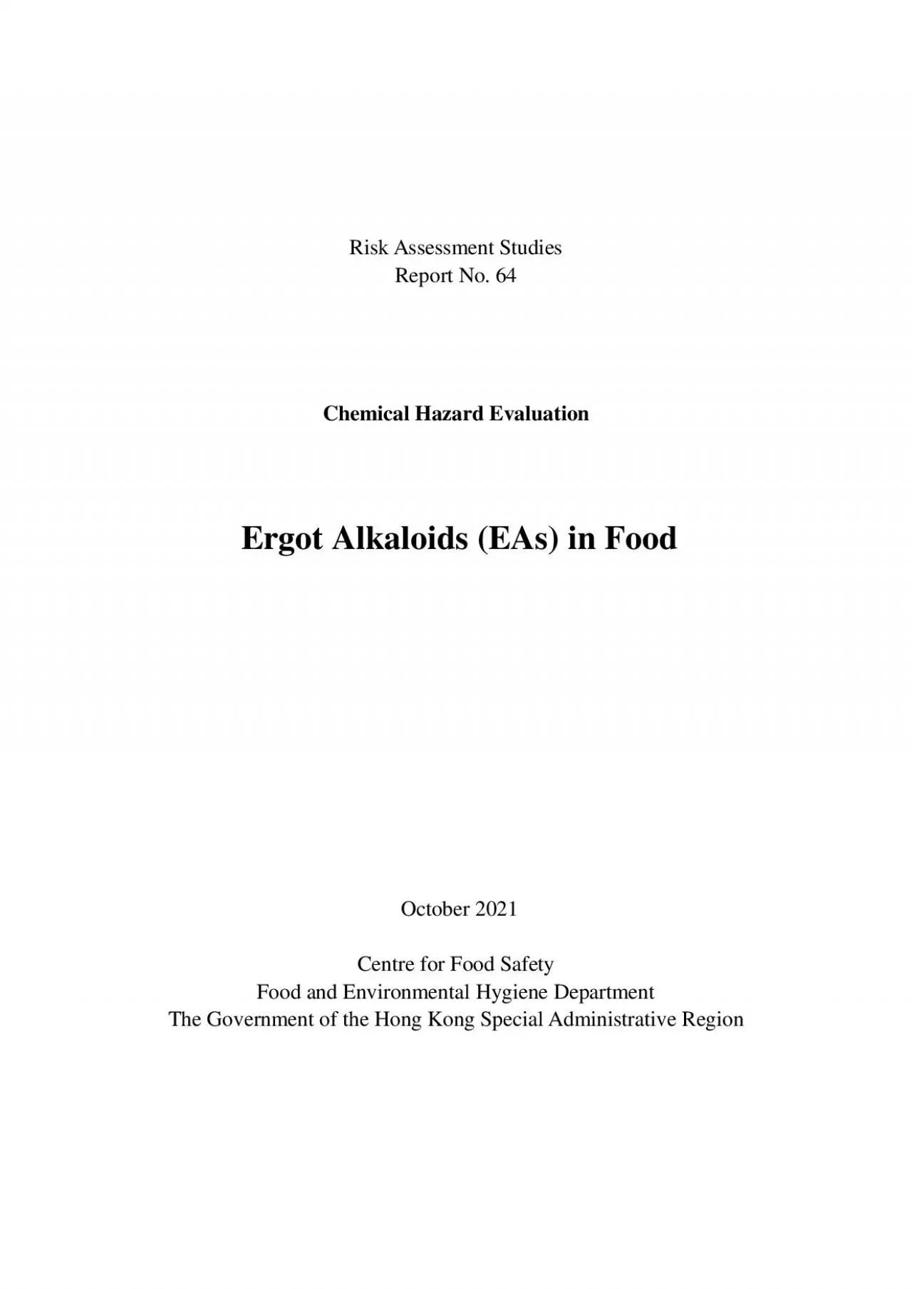 PDF-Risk Assessment Studies Report No 64 Chemical Hazard EvaluationErgo