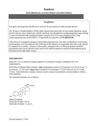 norethindrone acetateethinyl estradiol tablets   WARNING
