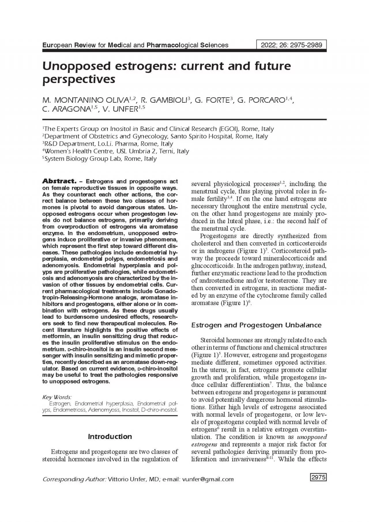 PDF-Estrogens and progestogens act on female reproductive tissues in oppos