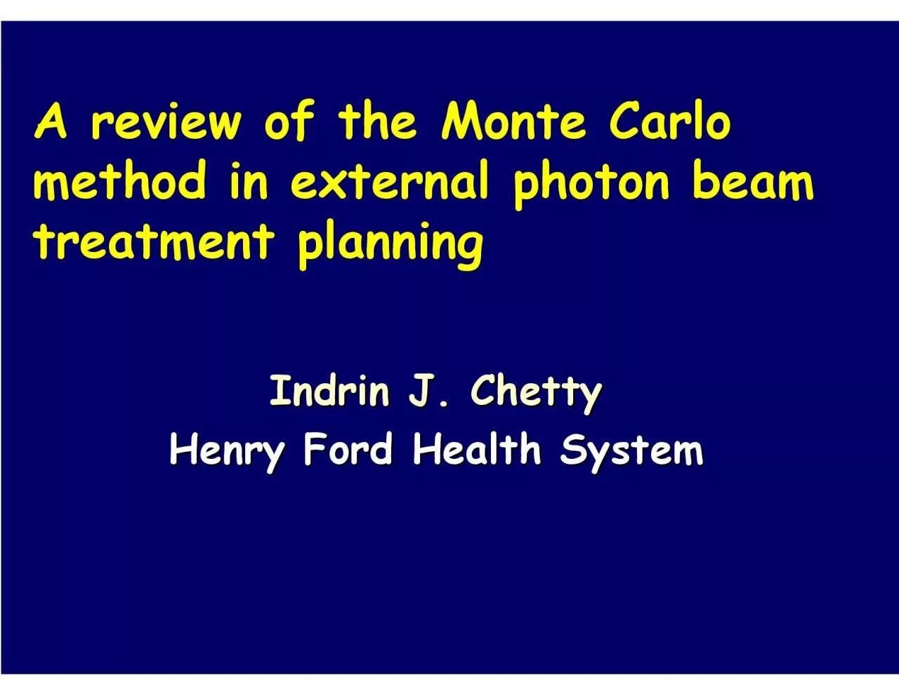 PDF-review of the Monte Carlo method in external photon beam treatment pla