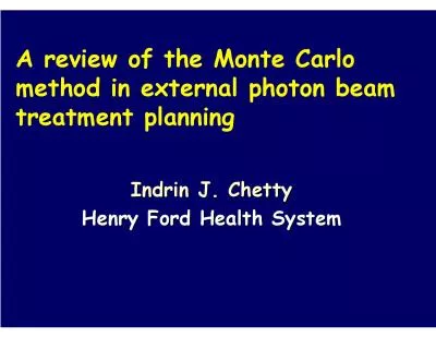 review of the Monte Carlo method in external photon beam treatment pla