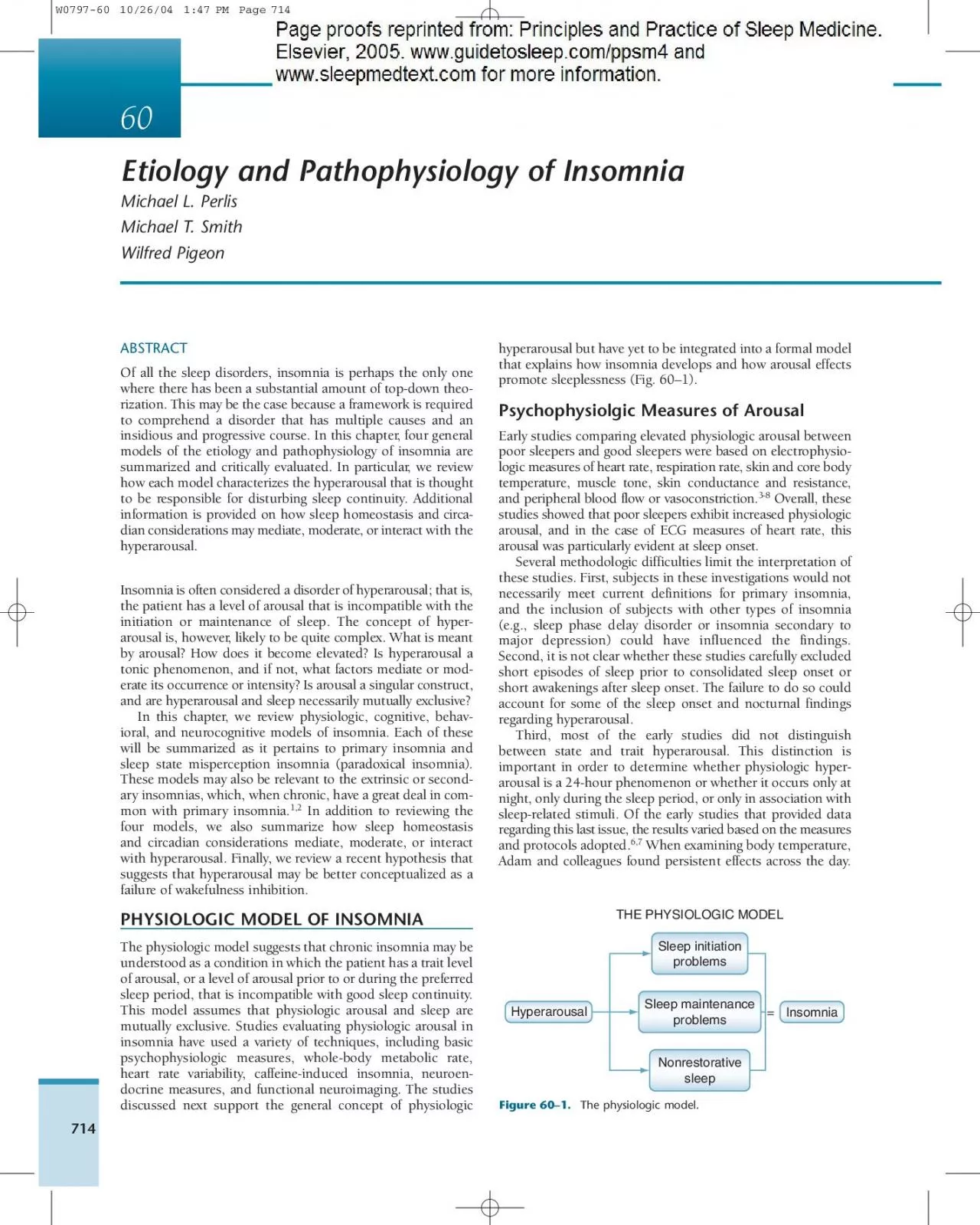 PDF-THE PHYSIOLOGIC MODELSleep initiationproblemsSleep maintenanceproblems