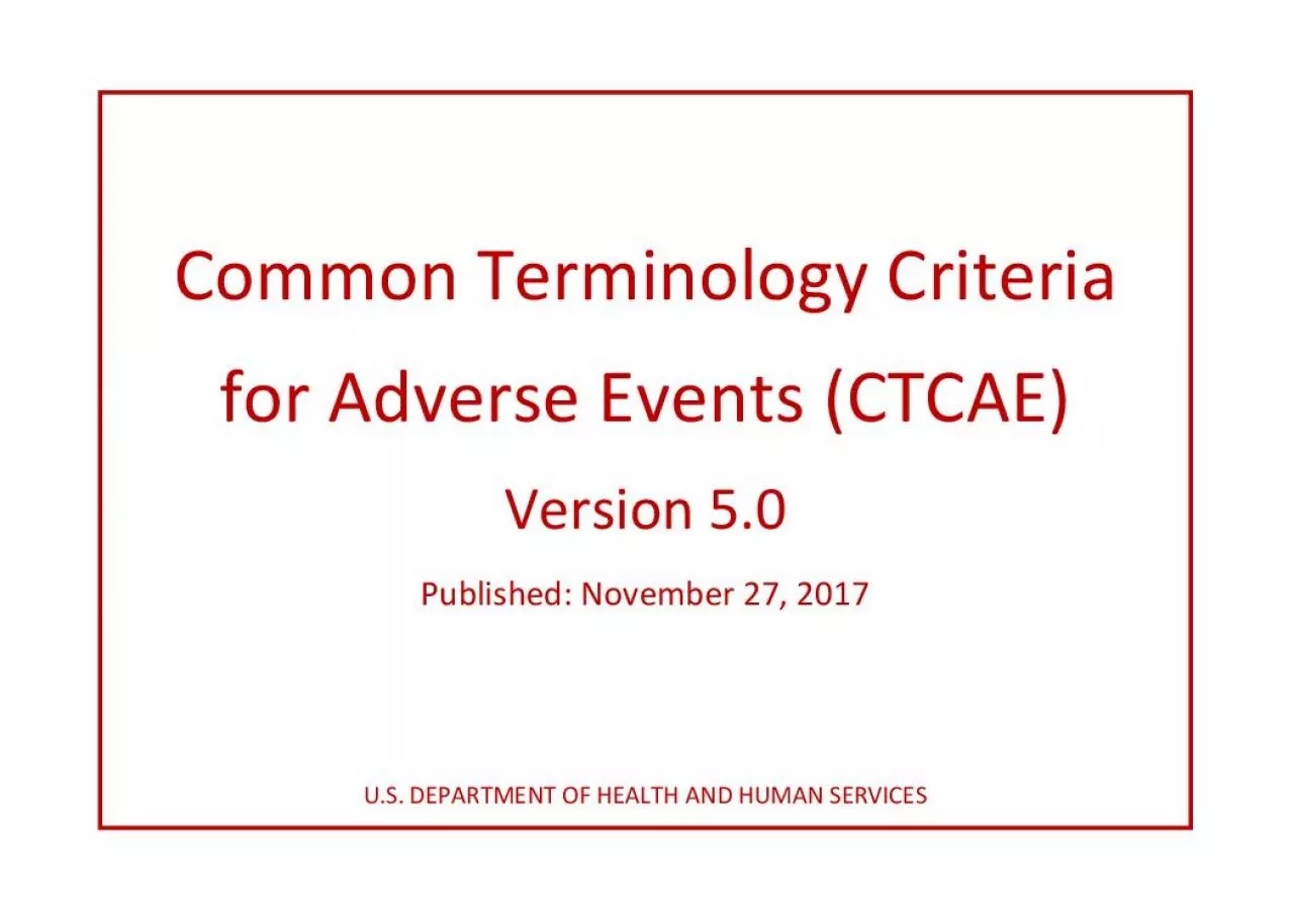 PDF-Common Terminology Criteria for Adverse Events CTCAEVersion 50Publi