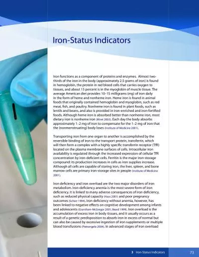 National Report on Biochemical Indicators of Diet and Nutrition in the