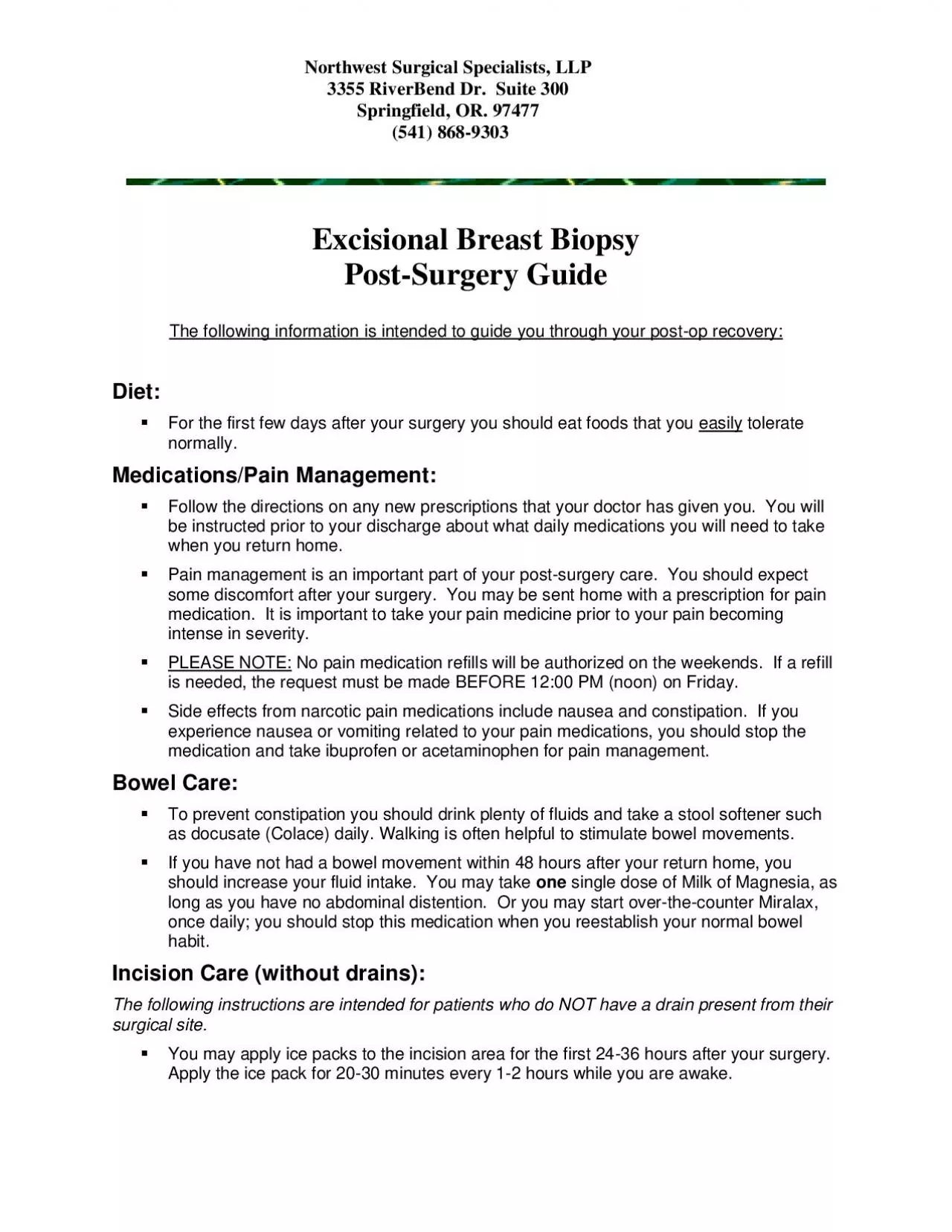 PDF-Northwest Surgical Specialists LLP