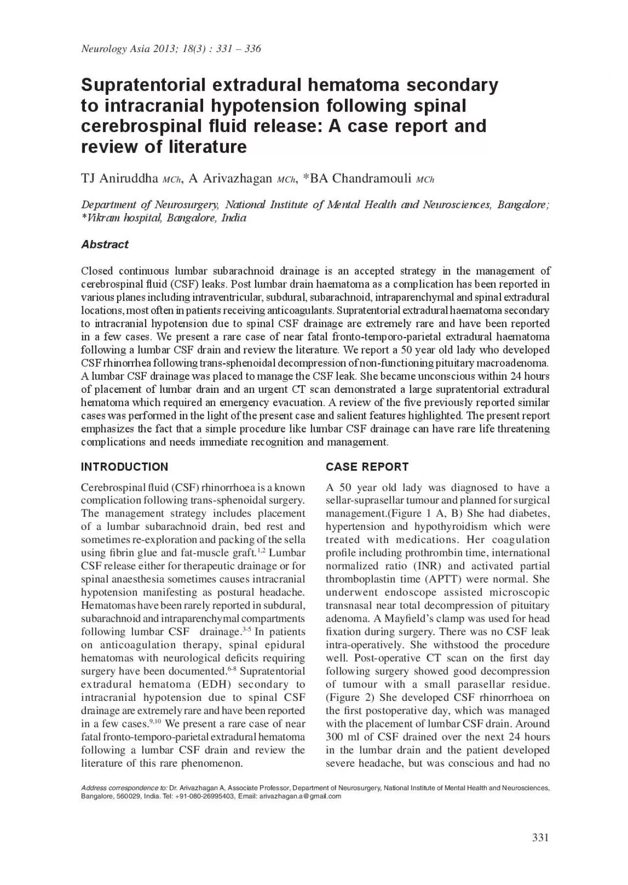 PDF-Supratentorial extradural hematoma secondary