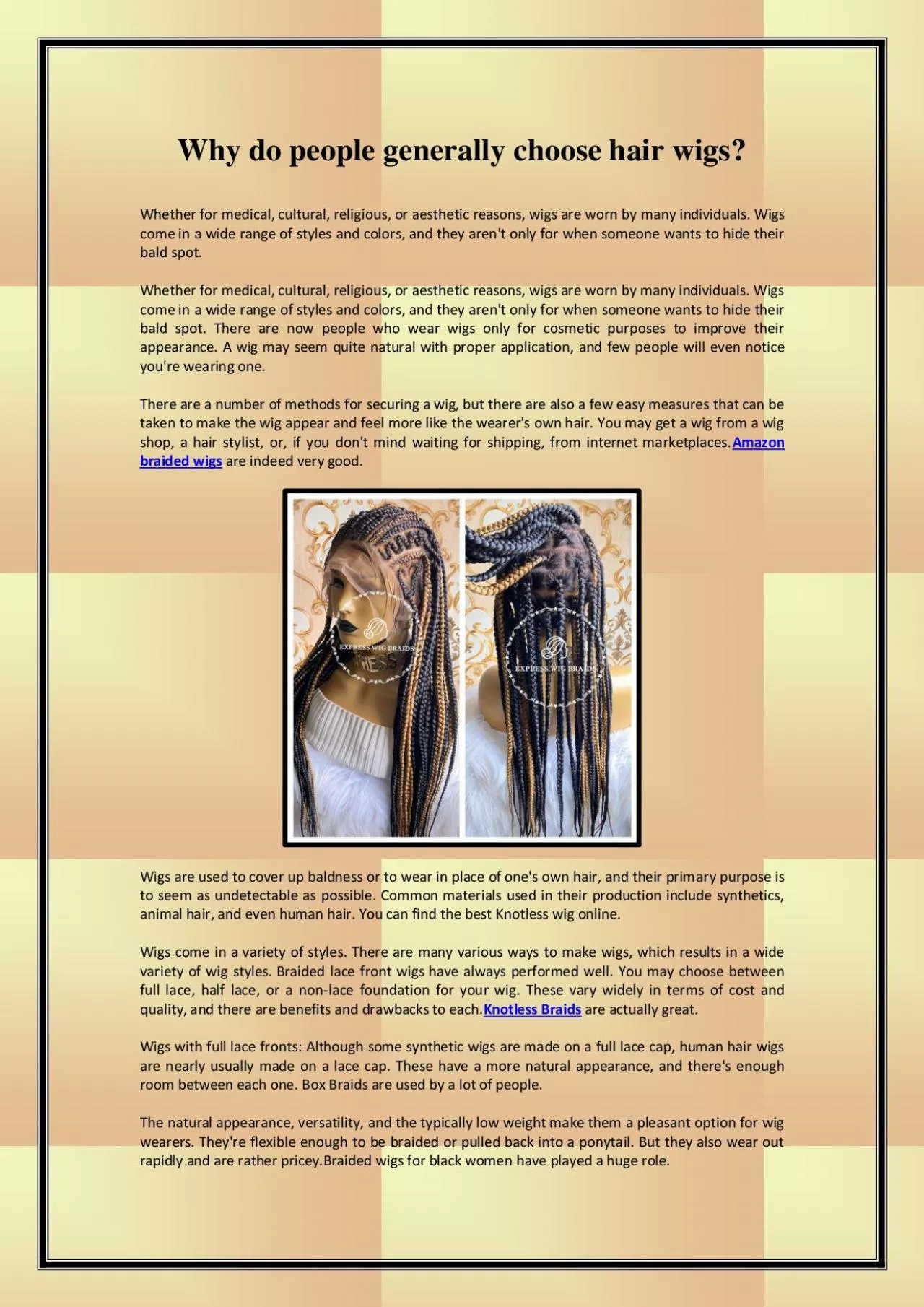 PDF-Why do people generally choose hair wigs?