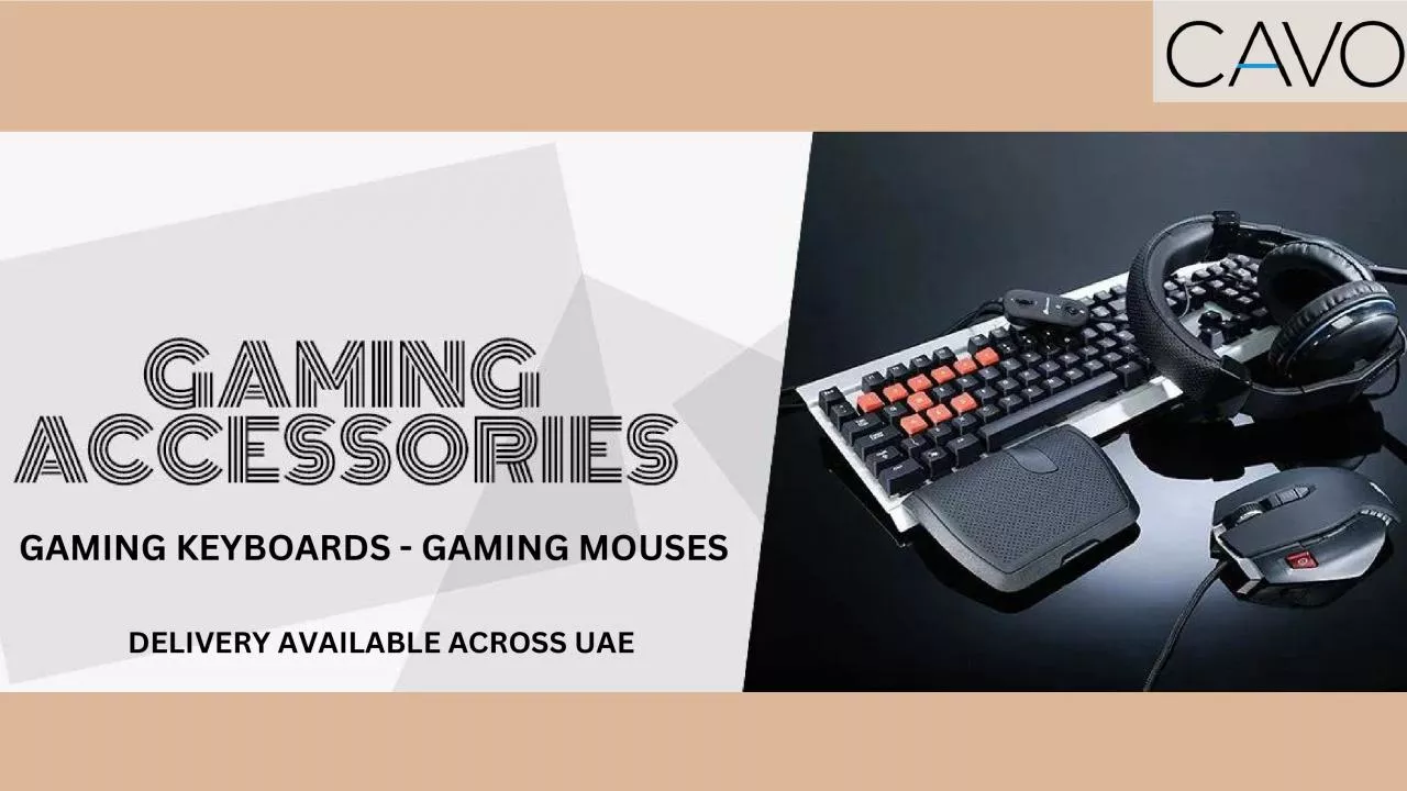 PDF-Gaming Keyboards, Mouses Online Dubai, UAE | CAVO