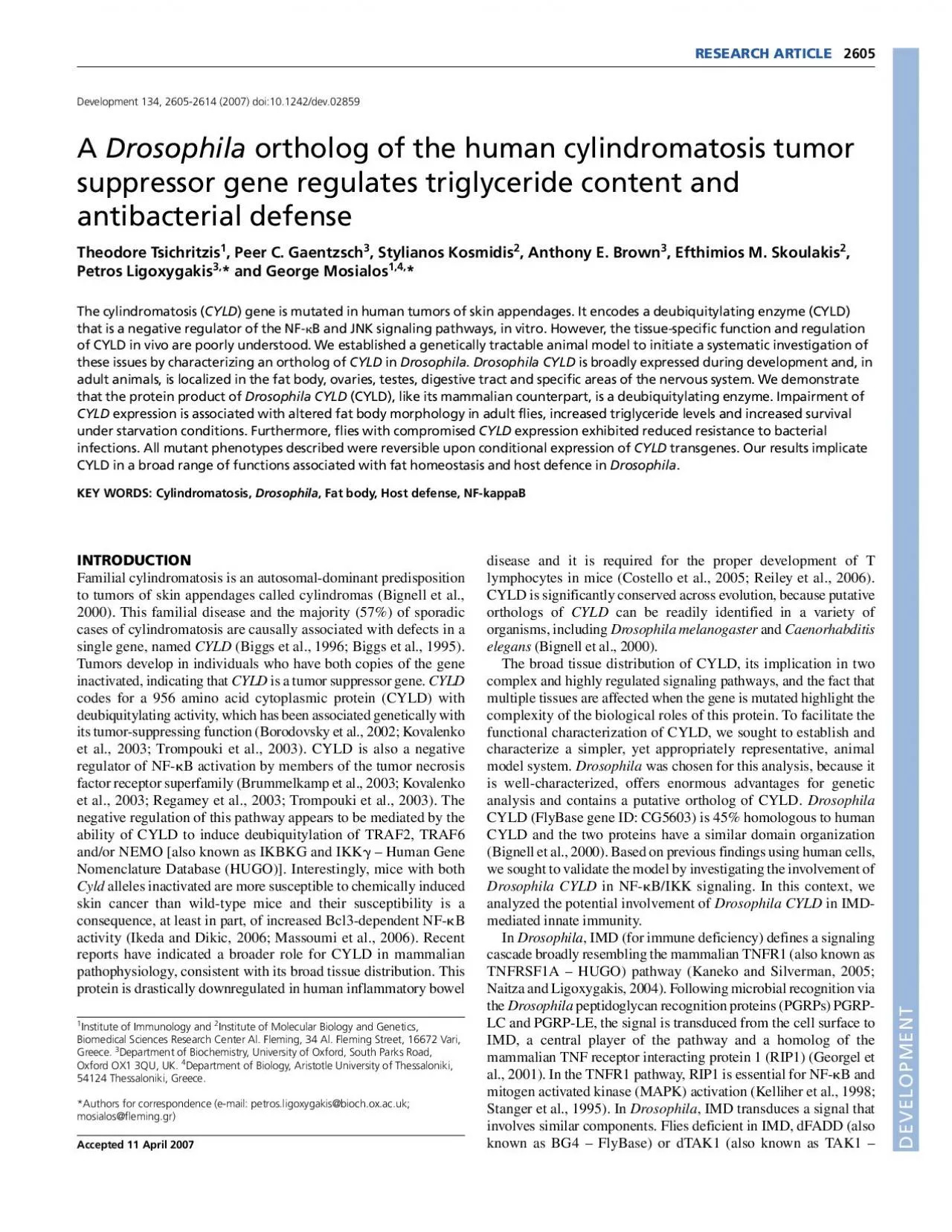 PDF-FlyBase are extremely sensitive to Gramnegative bacterialinfections