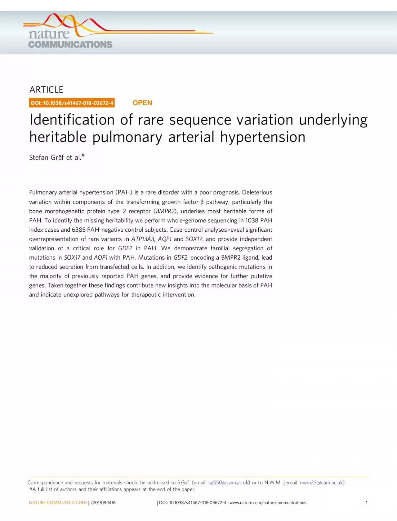 PDF-diopathicandheritablepulmonaryarterialhypertensionPAHareraredisorder