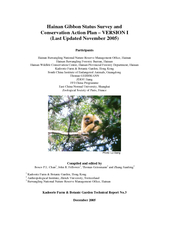 Hainan Gibbon Status Survey and Conservation Action Plan 